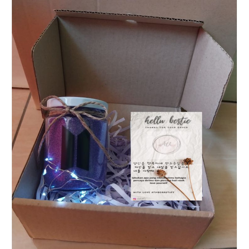 lighting jar bts kpop hampers birthday gift/graduation gift/kpop hampers