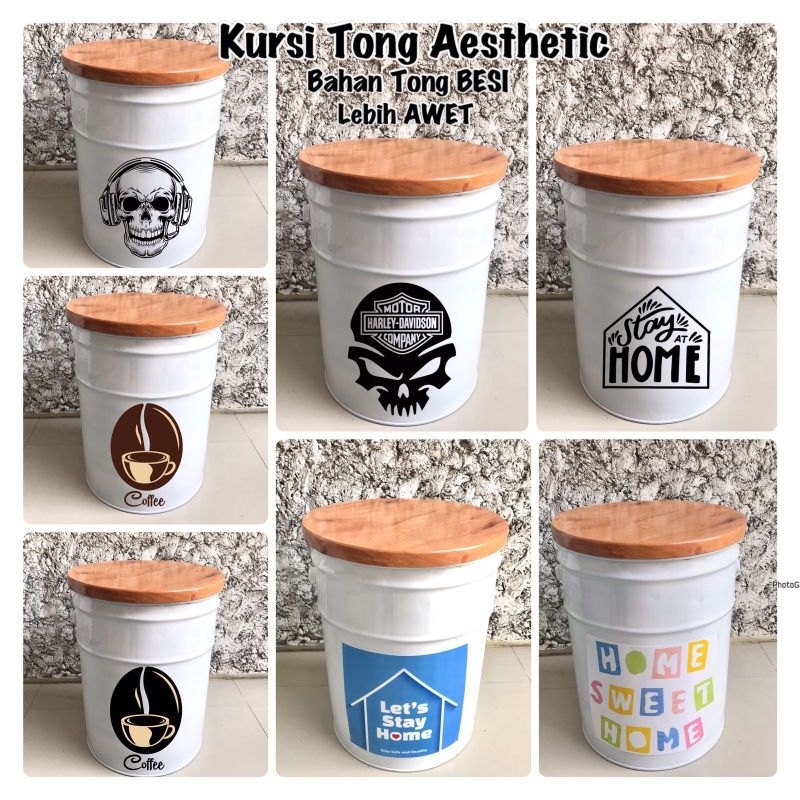 Kursi tong/Meja tong/Kursi Bar/Kursi cafe/Kursi drum/Meja cafe