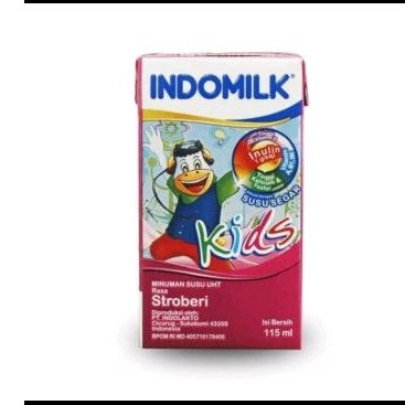 

indomilk kids stroberi 115ml isi 5 pcs