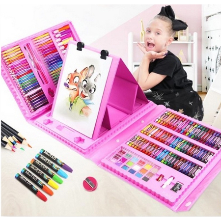 

Set Crayon 208 PC / Krayon Mewarna Alat Menggambar dan Mewarnai Anak