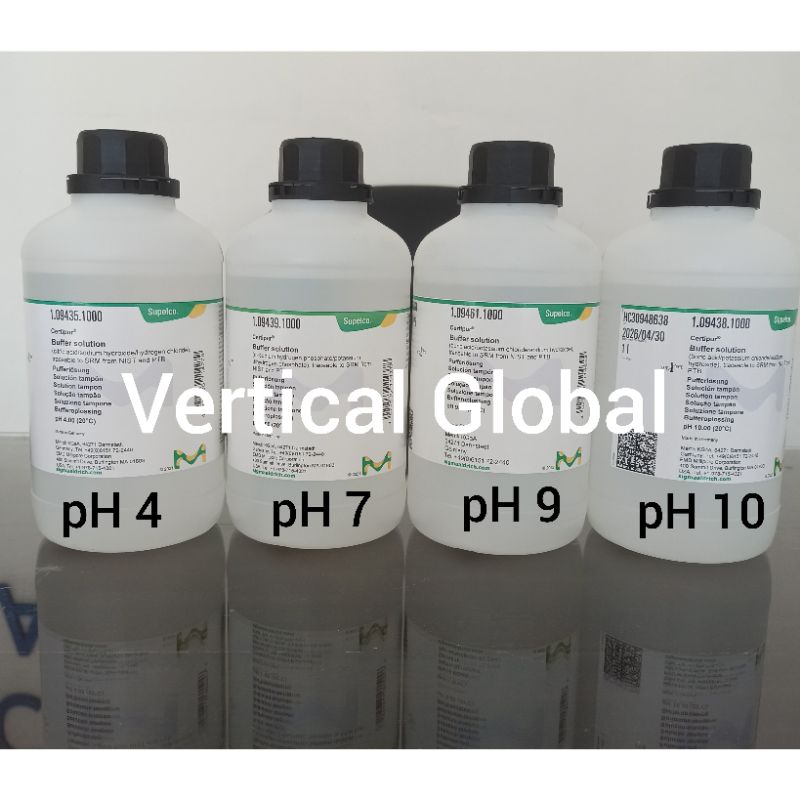Buffer Solution pH 4 pH 7 pH 9 pH 10 Merck M.1.09435.1000 M.1.09439.1000 M.1.09461.1000 M.1.09438.10