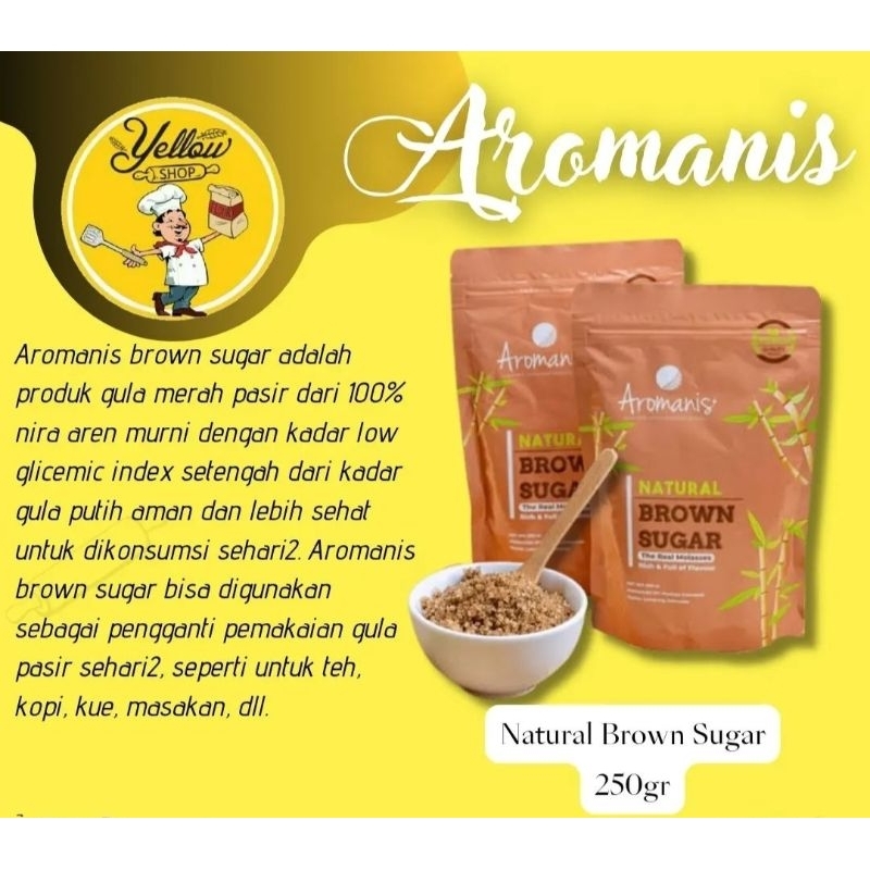 

AROMANIS BROWN SUGAR 250GR | BROWN SUGAR BUBUK