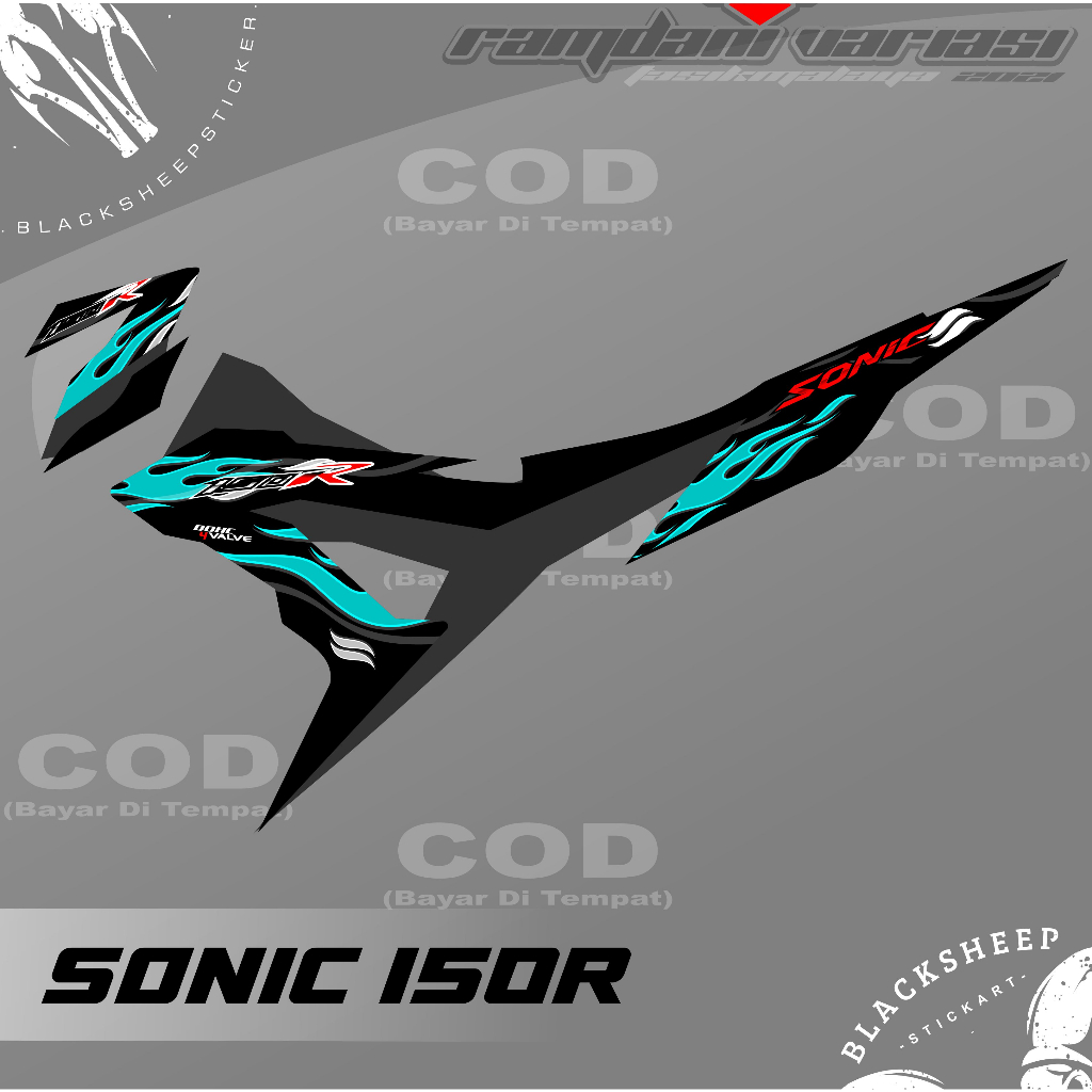 STRIPING SONIC - STIKER SONIC 150R - STRIPING HONDA SONIC 150R