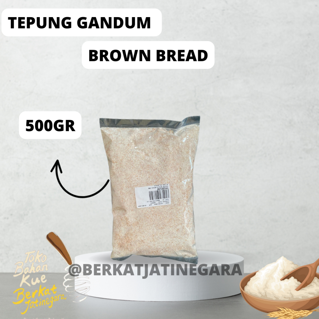 

Brown Bread/Tepung GandumRepack 500 Gram