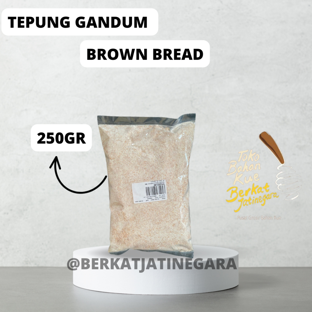 

Brown Bread/Tepung Gandum 250 Gram Repack