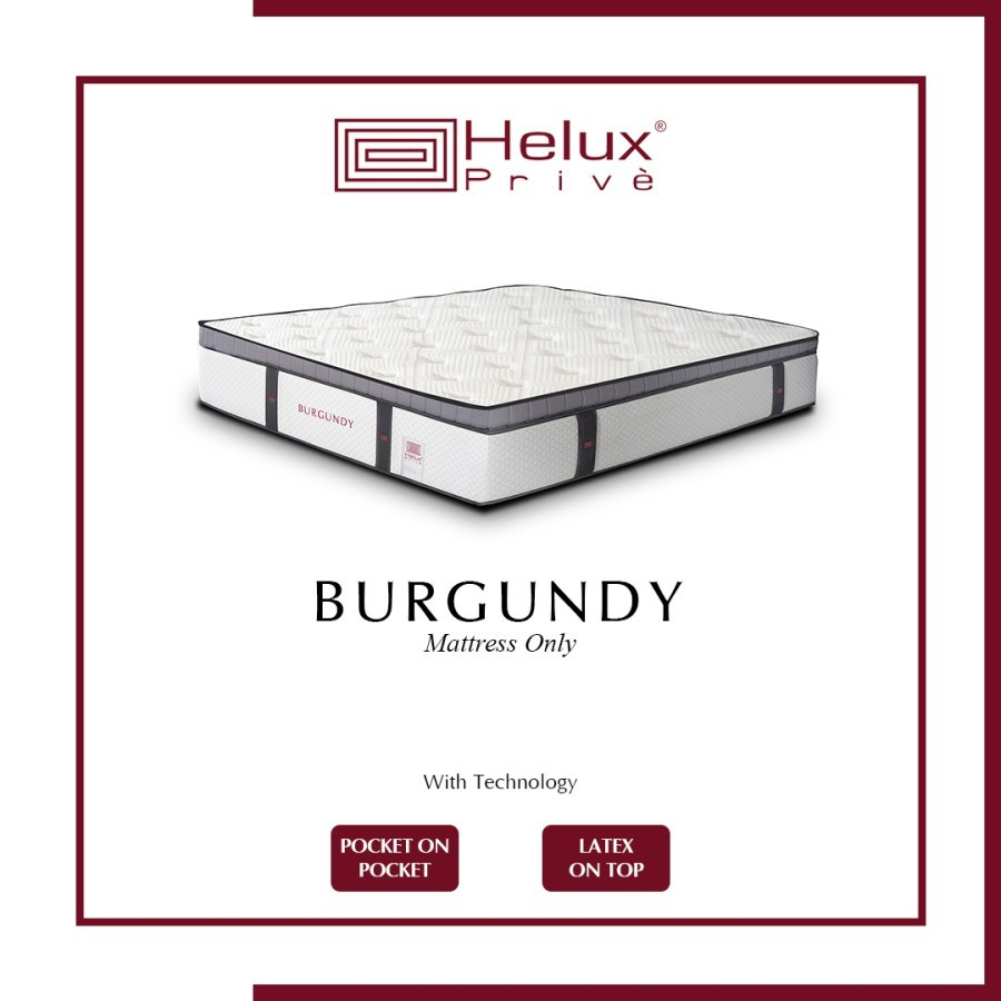 Matras Kasur Latex Type Burgundy - Matras Only - Helux Privè