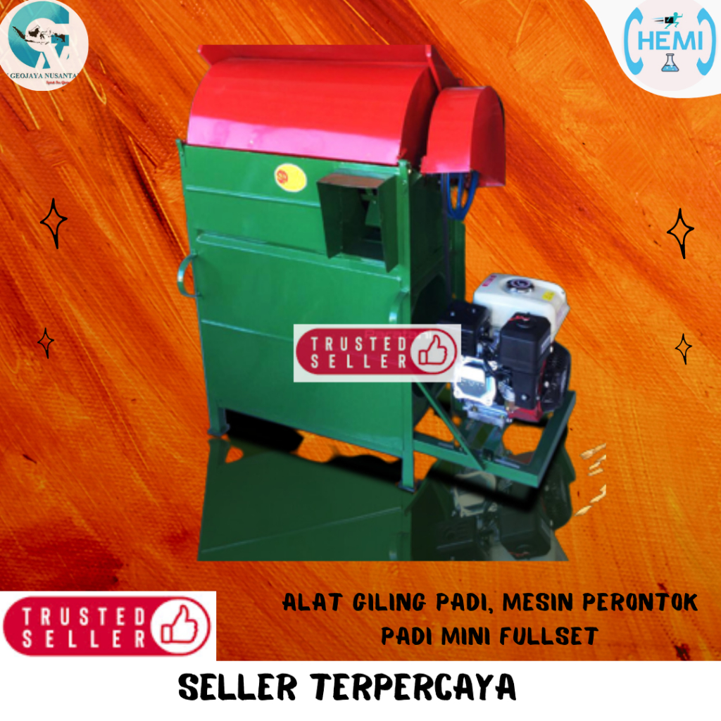 ECO Alat Giling Padi, Mesin Perontok Padi Mini (Fullset)