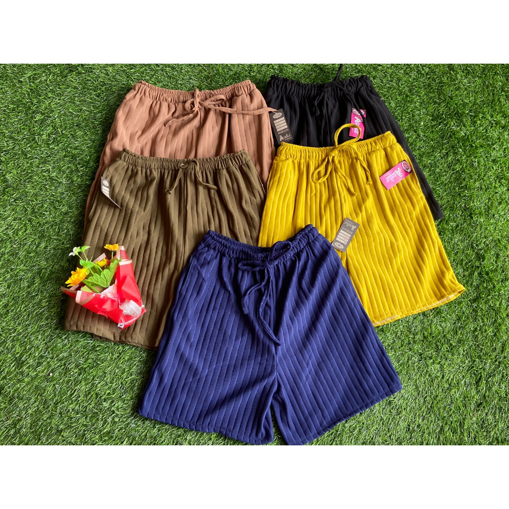 celana pendek knit / celana pendek knit wanita dewasa