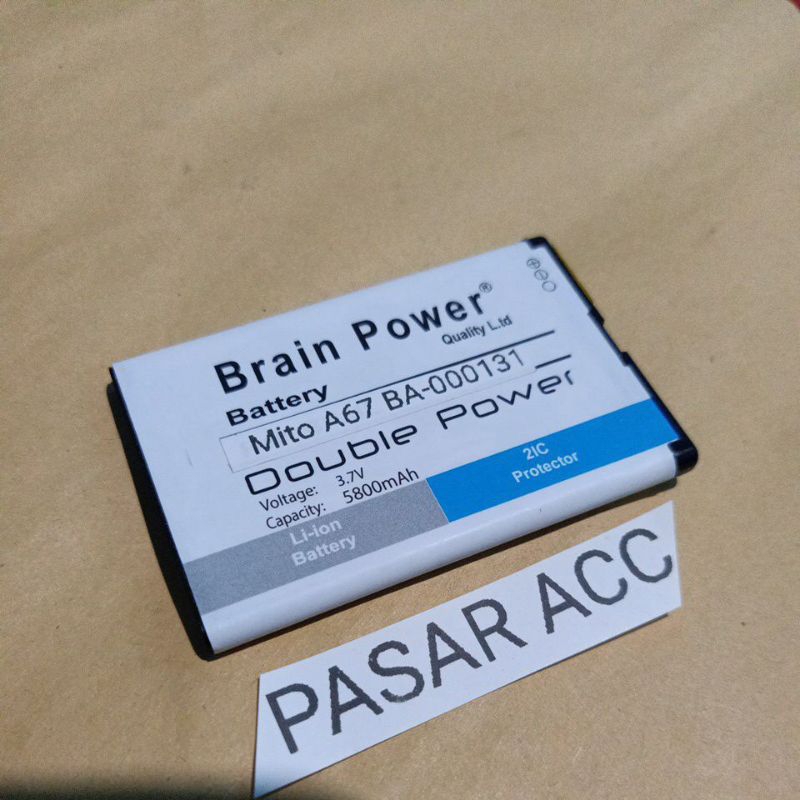 Baterai Batre Mito A67 BA-00131 Double Power Battrey HP