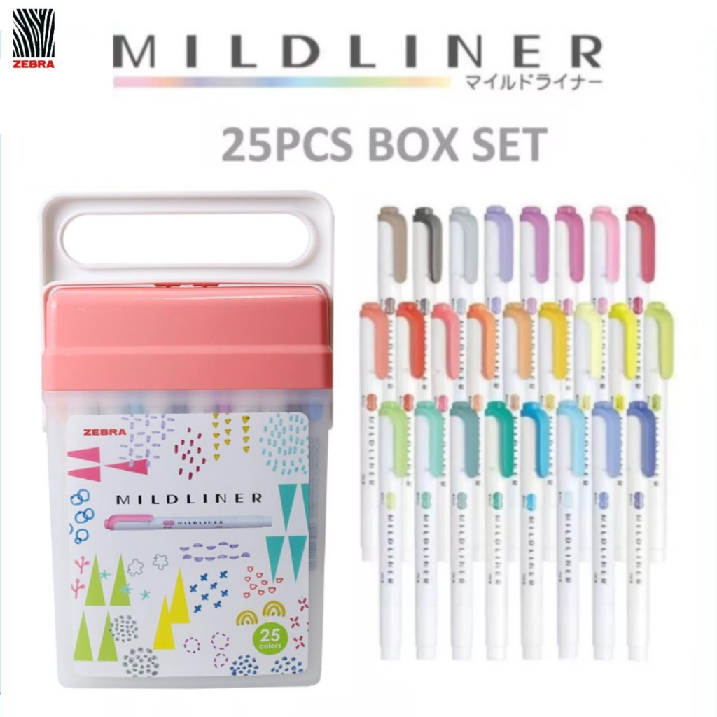 

HIGHLIGHTER ZEBRA MILDLINER SET 25 PCS