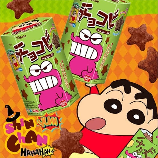 

Tohato Chocobi Chocolate Rusk / Snack Jepang Shinchan Rasa Coklat Bentuk Bintang 25 Gram