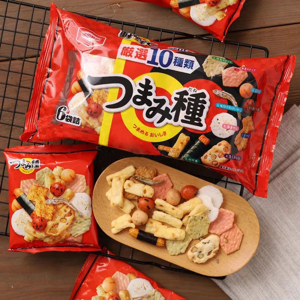 

Kameda Seika Tsumami Dane / Mixed Rice Crackers Japan / Campuran Krekers Beras Jepang 120 Gr