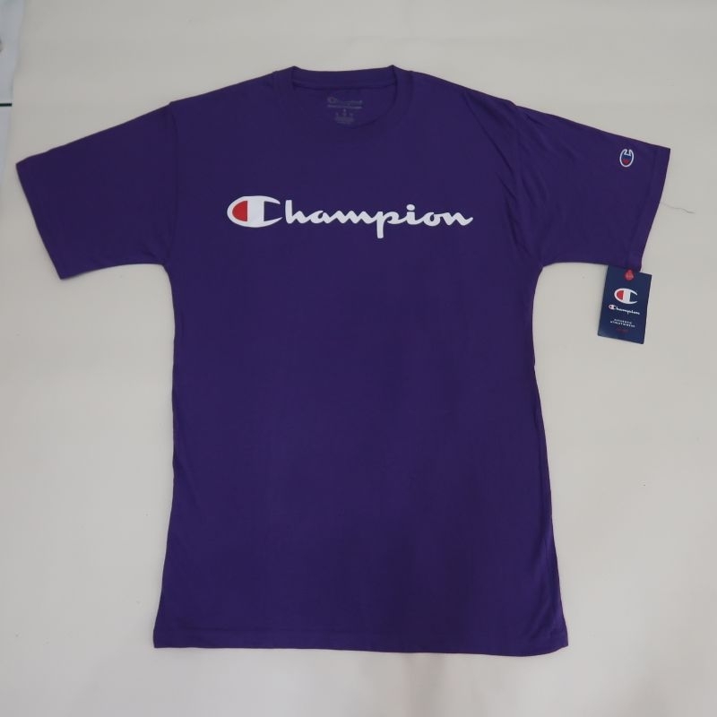 CHAMPION SCRIPT T-SHIRT PURPLE