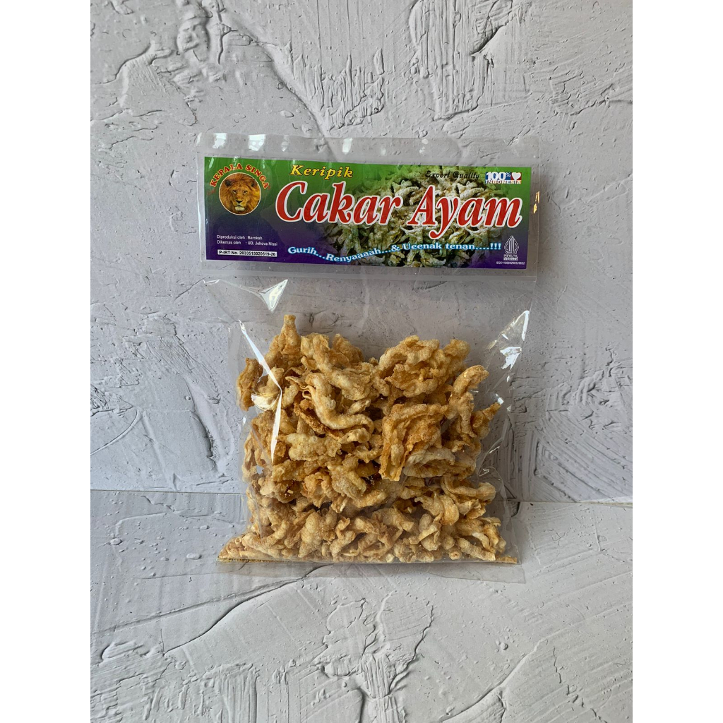 

Keripik Cakar Ayam / Ceker Ayam Cap kepala Singa