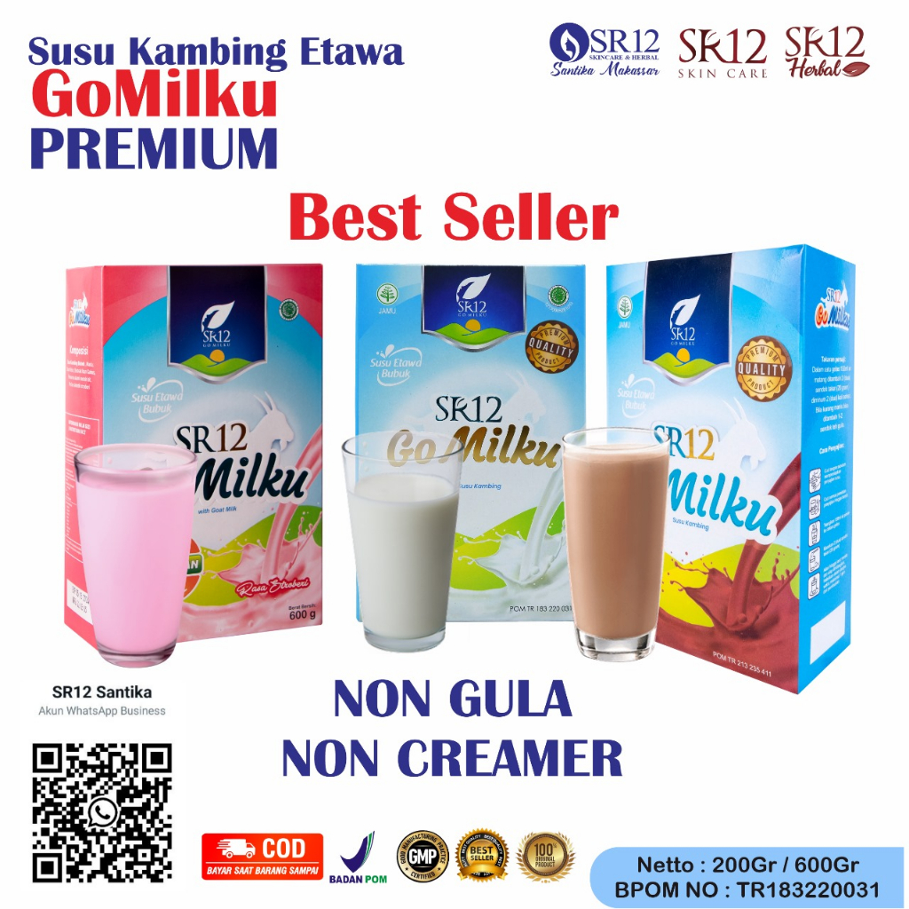 

SR12 MAKASSAR GOMILKU SUSU KAMBING ETAWA BUBUK 200 GRAM