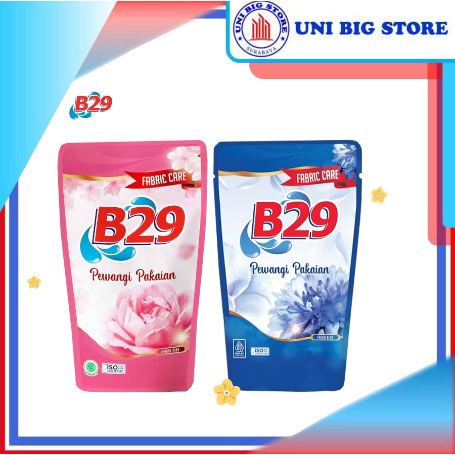 B29 b-29 Pewangi Pakaian Fresh Blue | Smart Pink Pouch 750 ml Refill