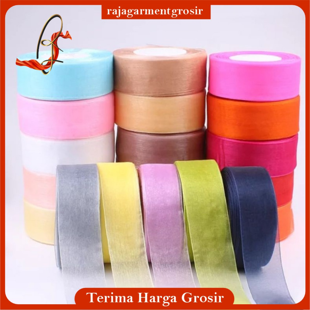 

Pita Organdi Polos 1 inch