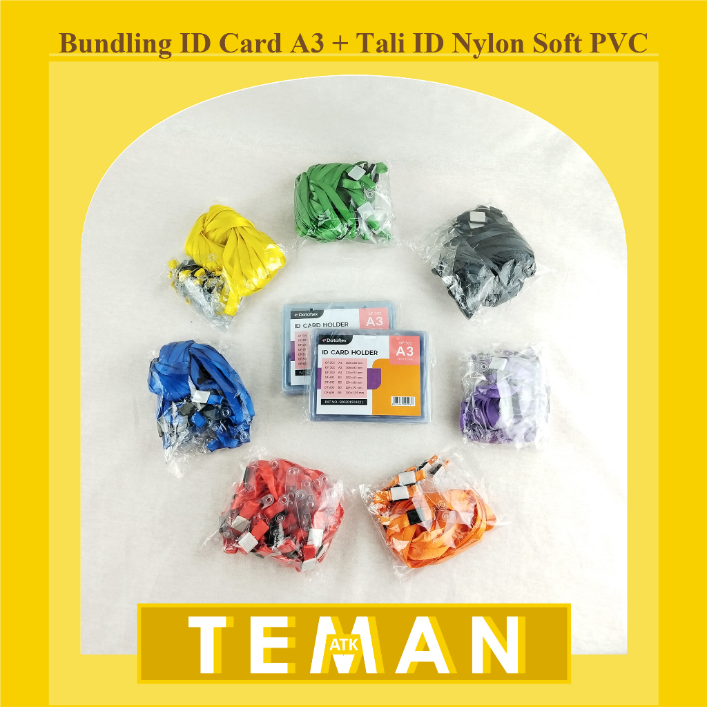 

Bundling ID Card A3 + Tali ID Nylon Soft PVC (NYLKSFP)
