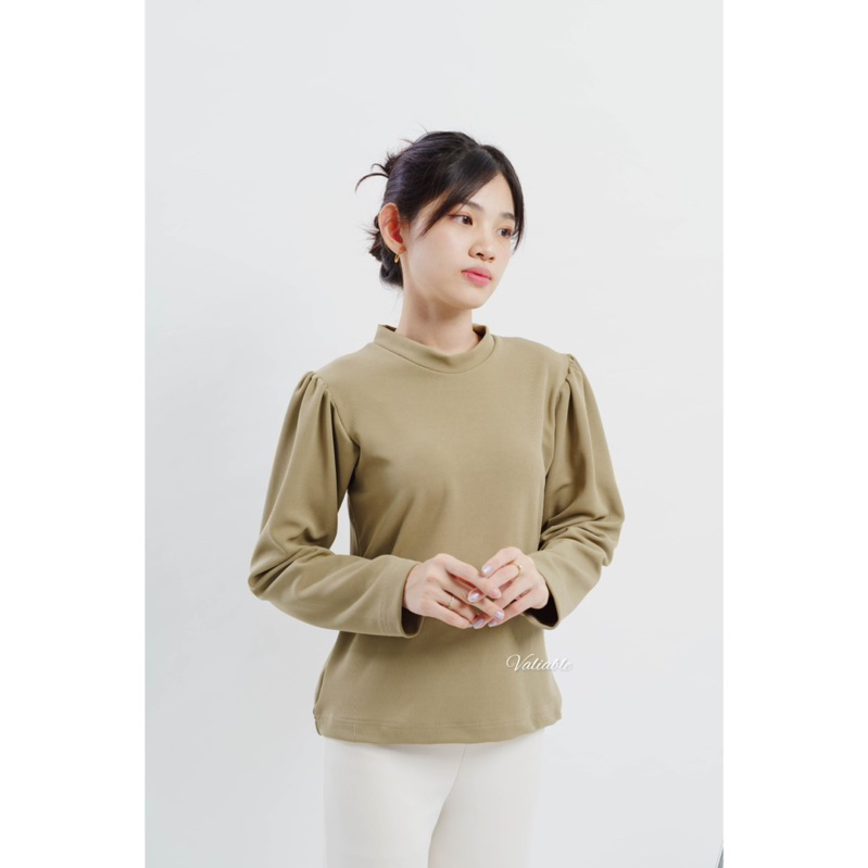 Olivia Puffy Knit Blouse Valiable