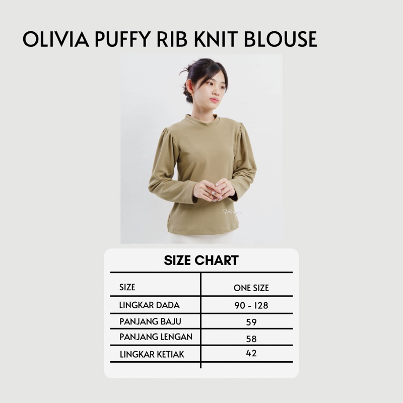 Olivia Puffy Knit Blouse Valiable