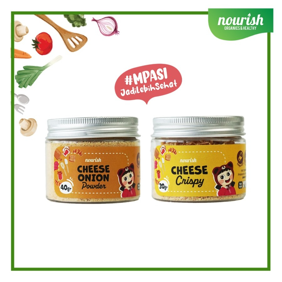 

Nourish Keju Tabur Crispy Cheese / Cheese Onion Powder / Bumbu MPASI - Jkut