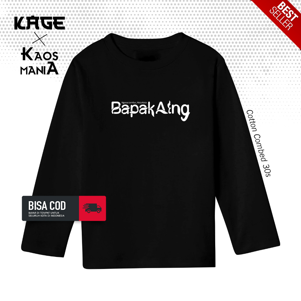 Baju Kaos BAPAK AING Tangan Panjang - Kaos Atasan KDM Dedi Mulyadi BERGAYA STORE