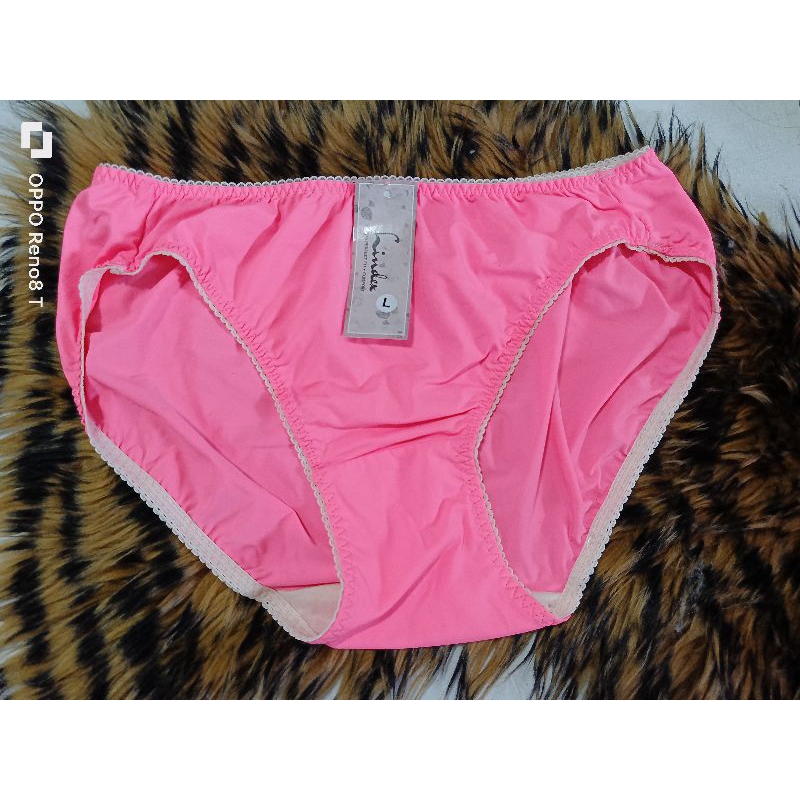 LINDEX L CD Underwear thongs wanita branded matahari murah original casual pink merah muda elastis f