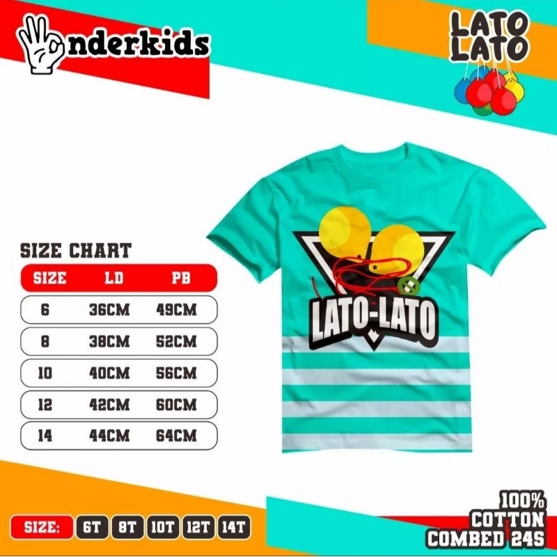 Kaos Anak/Kaos Anak Lato-Lato/  Lato-Lato/kaos korea style/kaoss termurah/baju murah/kaos 35000 an