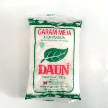 

Garam Daun /Garam halus Beryodium/Garam 250 gr