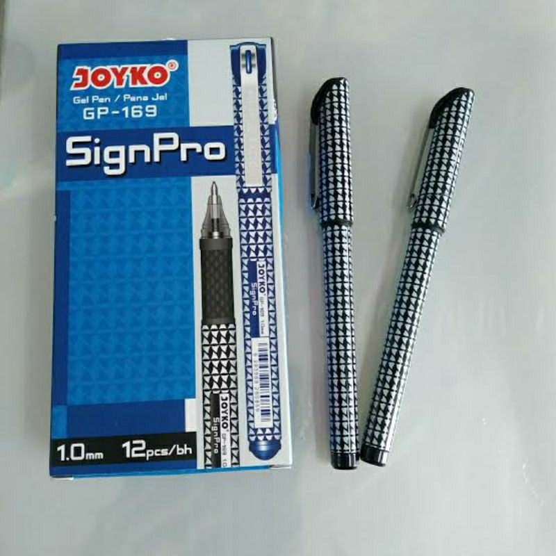

[LUSIN 12 PCS] BALLPOINT PENA TANDA TANGAN GEL SIGN PEN GP-169 SIGNPRO