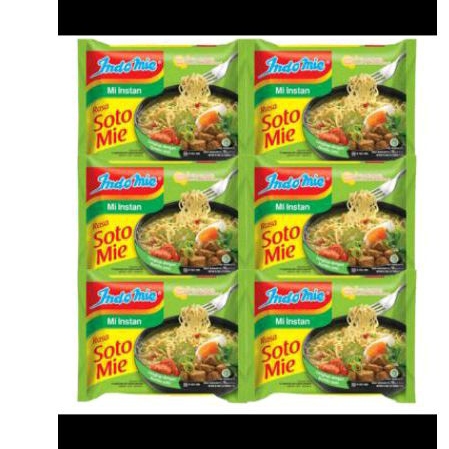 

Indomie Soto Noodles (Rasa Soto Mie) isi 6bungkus