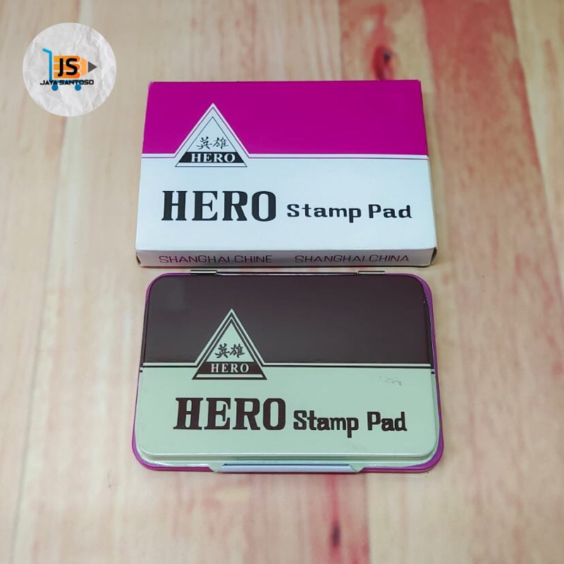 

Stamp Pad / Bak Stempel / Bantalan Stempel HERO + Tinta Violet