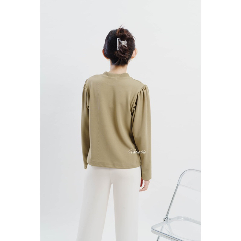 Olivia Puffy Knit Blouse Valiable