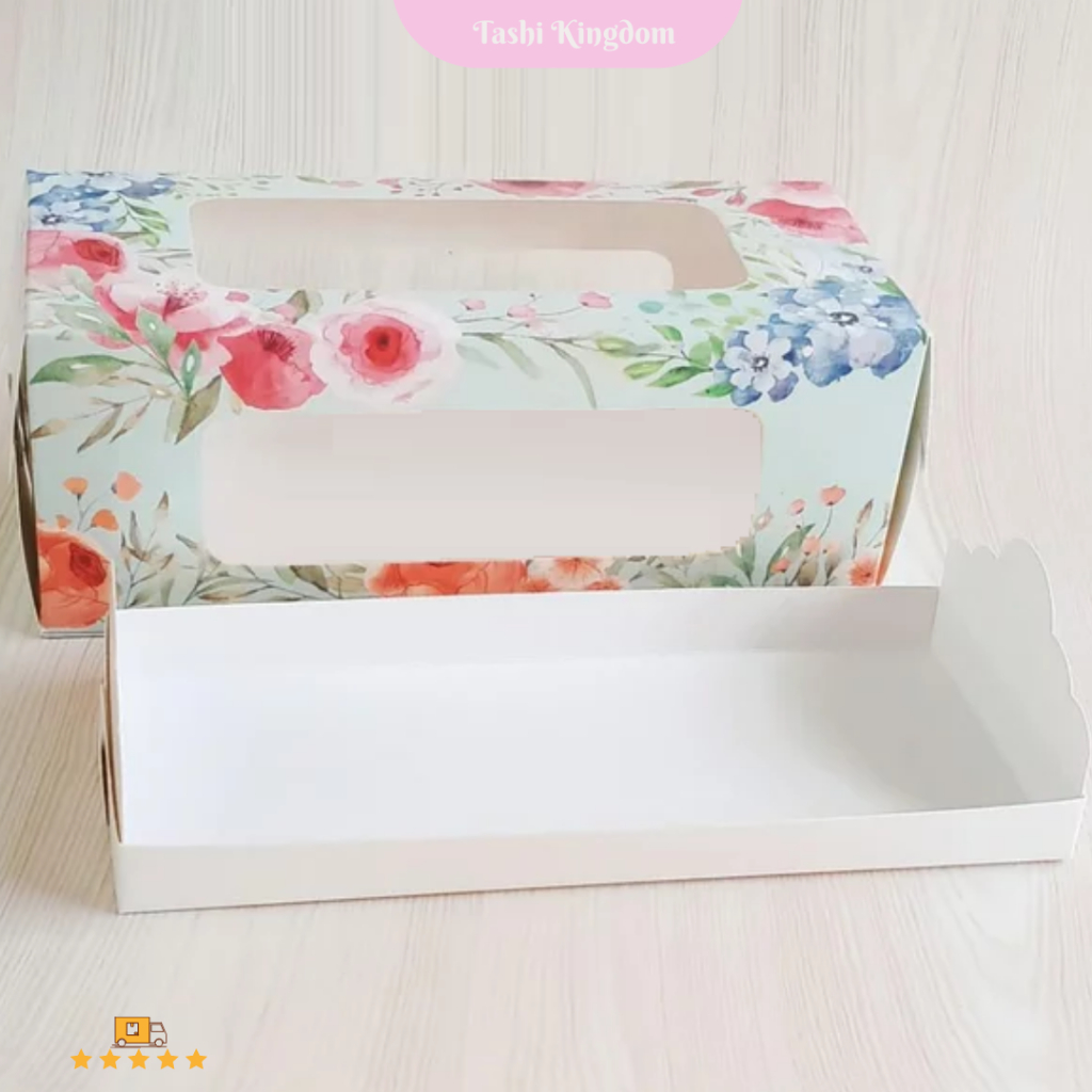 

Paper Box Cake Roll Kotak Kado Mika Packing Kotak kado brownis dus kue