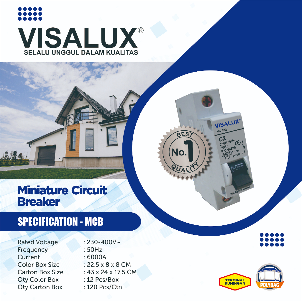 MCB VISALUX 1PHASE