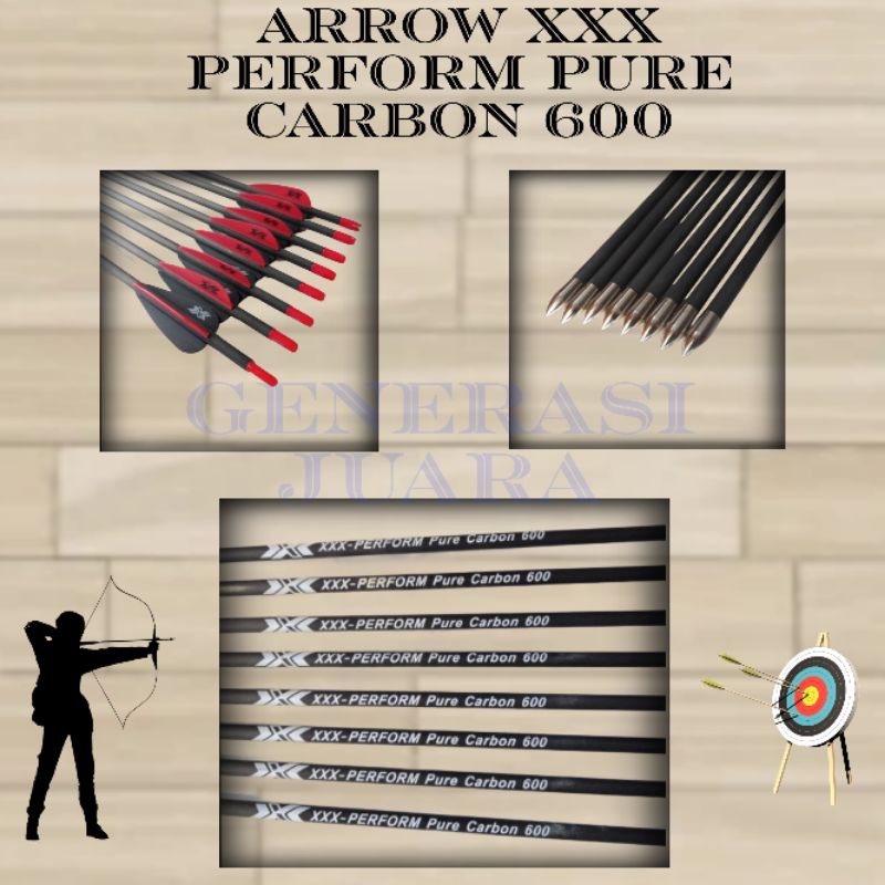 Arrow Pure Carbon Spine 600 - XXX-PERFORM Pure Carbon 600 - Arrow Karbon