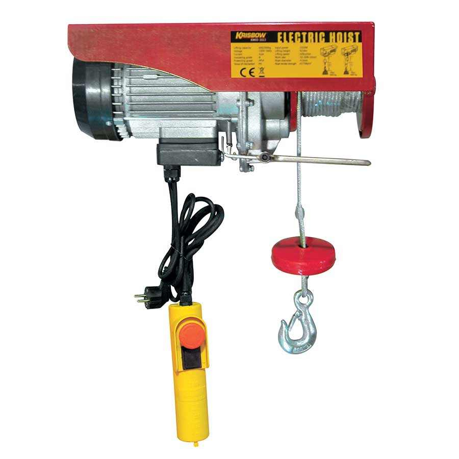 ELECTRIC HOIST REEL DOUBLE HOOK KRISBOW  300KGX9M