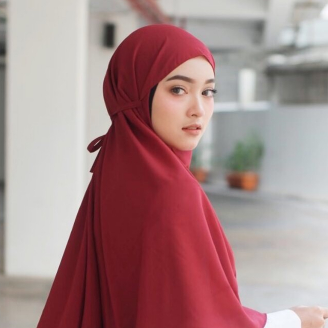 Bergo Maryam Jumbo Premium Wolfis / Bergo Wolfis Jumbo/ Hijab Bergo Maryam