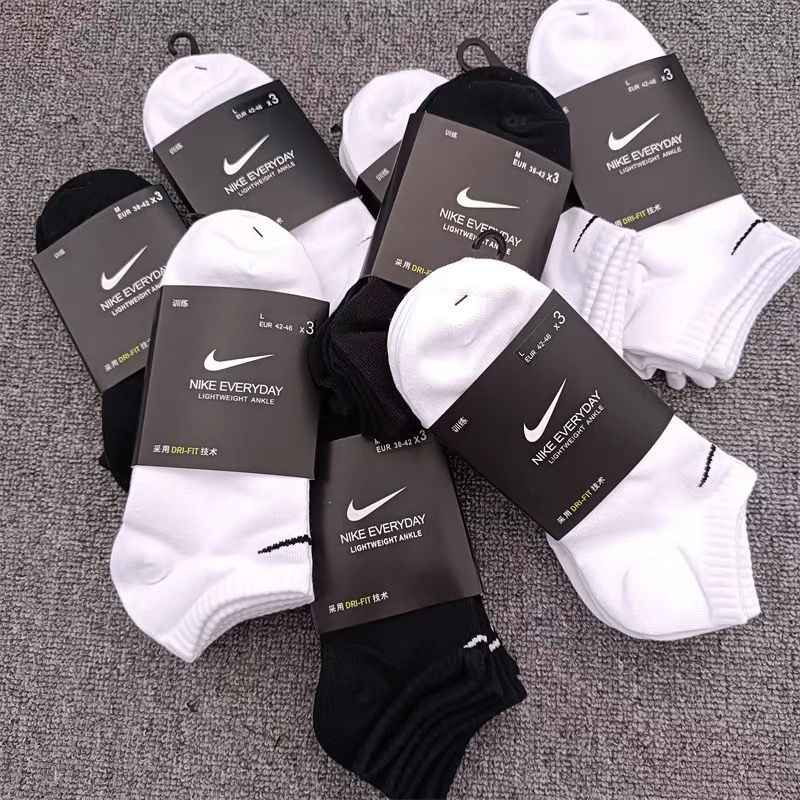 Kaos Kaki Nike EveryDay Unisex Anti Bacterial Ankle Socks Unisex Pria dan Wanita Import