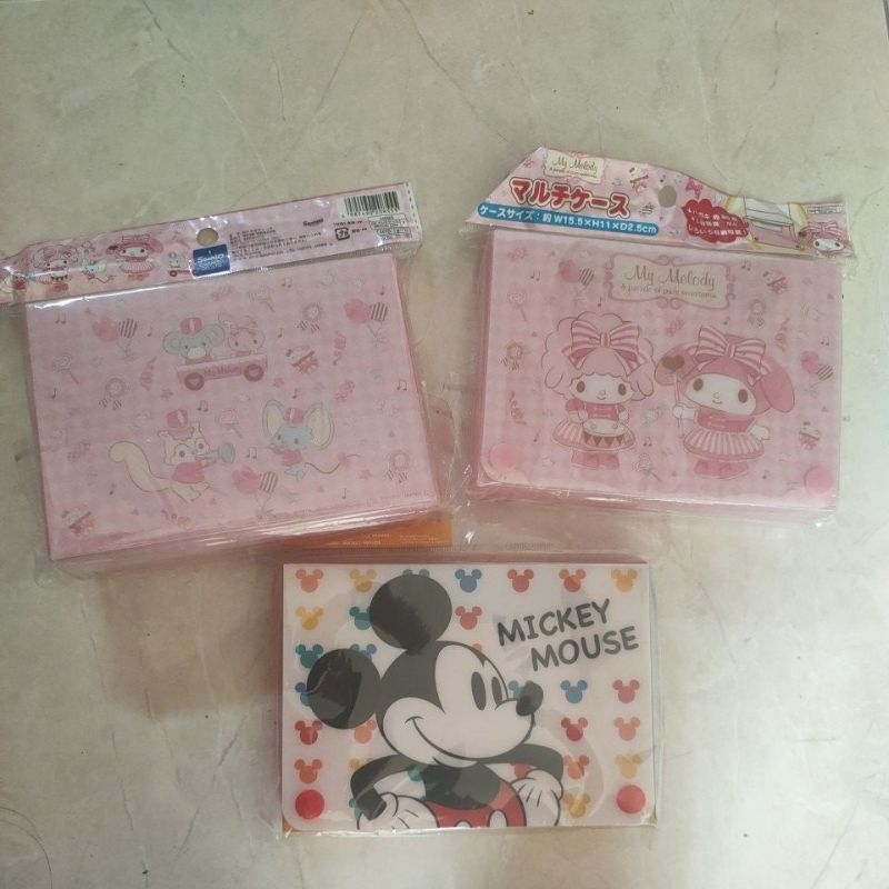 mickey mouse my melody multi purpose case mask photo card