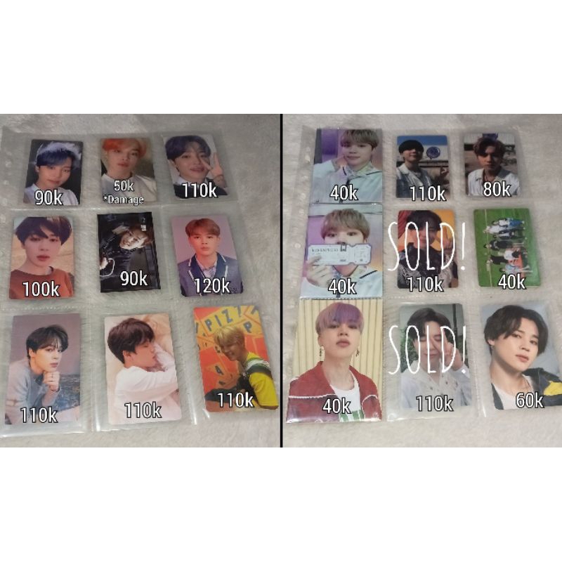 BTS - PHOTOCARD PC BUTTER TEAR OSIS LD LUCKY DRAW ITS SAMSUNG PIZZA SWZ SOWOOZOO JIN SEOKJIN JIMIN Y