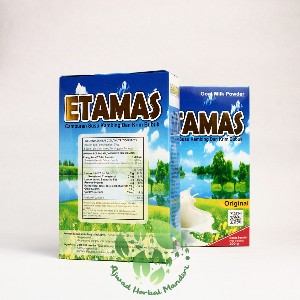 

Susu Kambing Etawa Bubuk ETAMAS Rasa Original 200gr Asli Original Murah Herbal Menguatkan Tulang dan Membantu Masalah Lambung serta Pencernaan