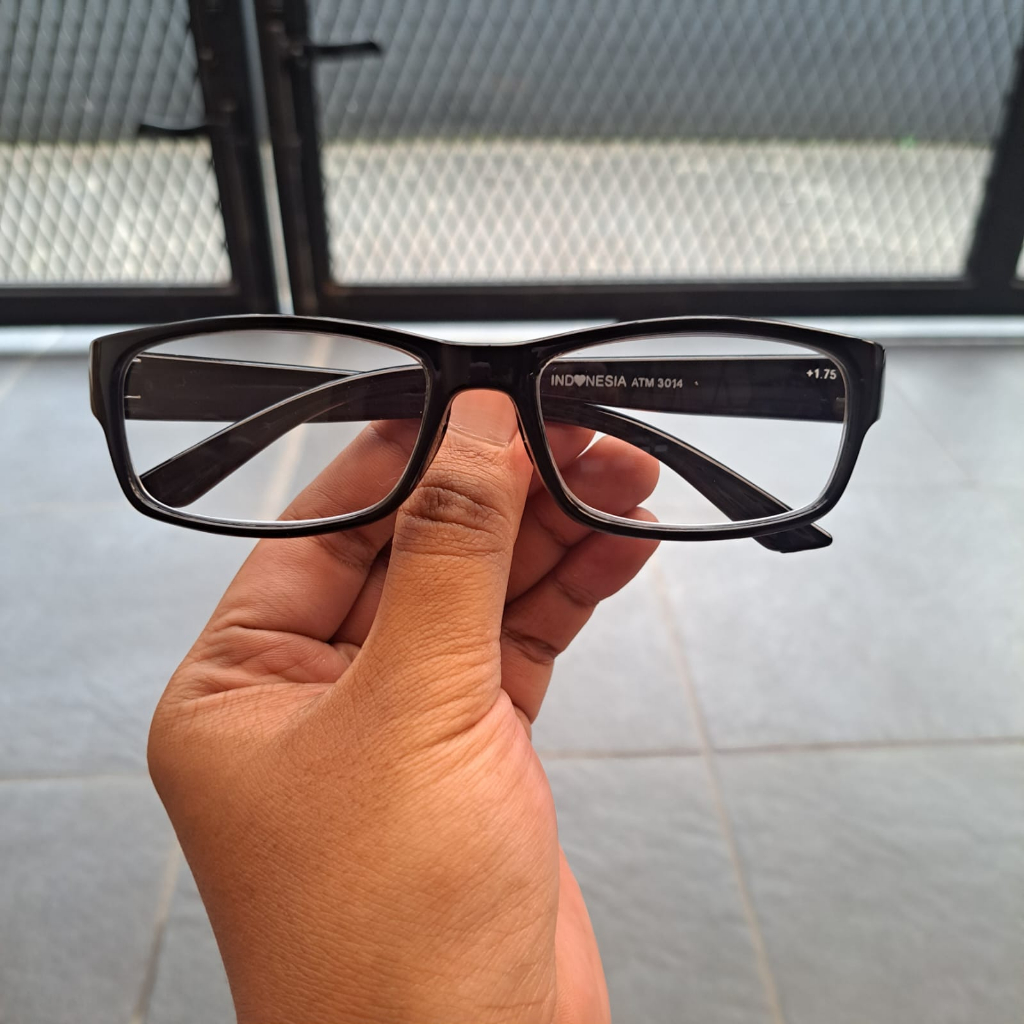 KACAMATA LENSA PLUS/BACA UNTUK RABUN DEKAT PRIA WANITA FULL SET BOX ATM3014