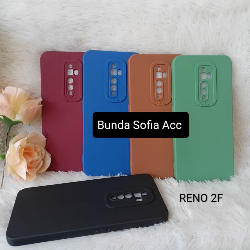 Softcase macaron pro camera for Reno 2F Case TPU Candy pro