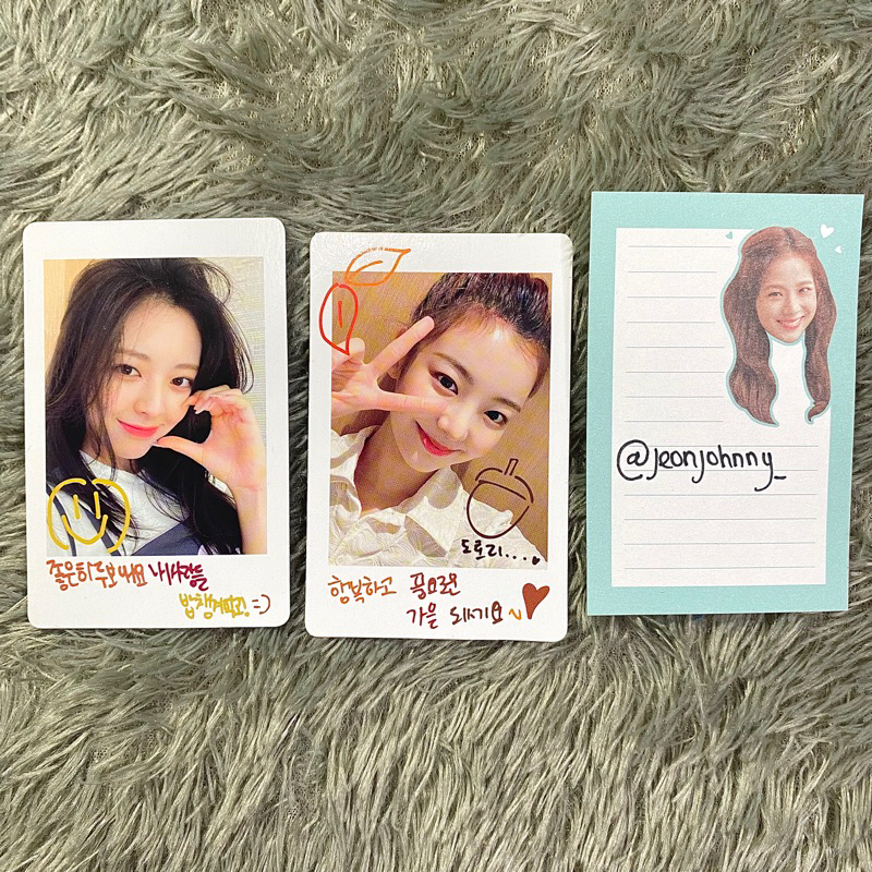 PC PHOTOCARD POLAROID YUNA LIA ITZY NBD