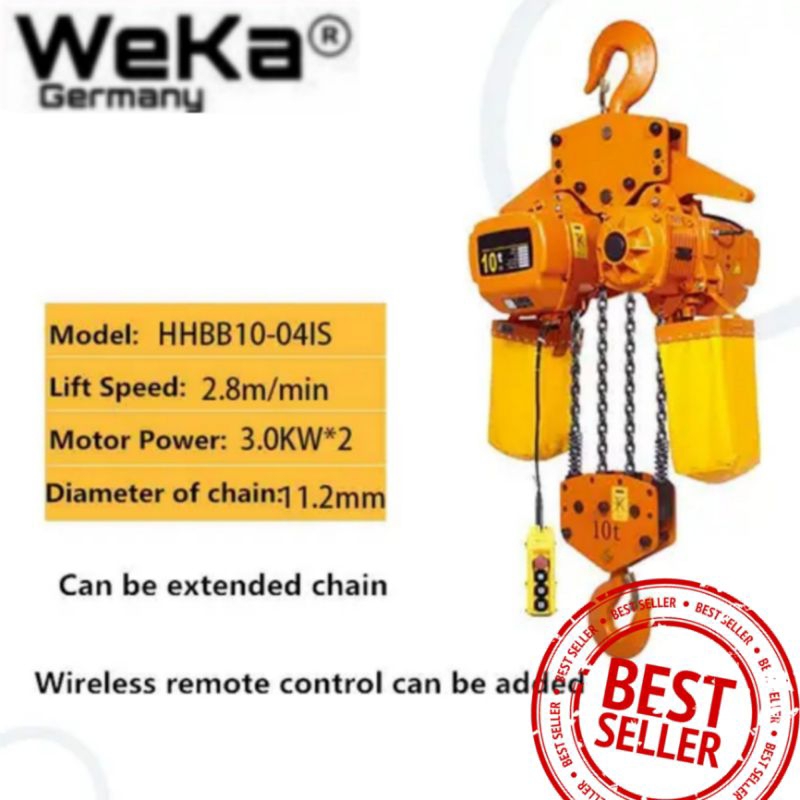 ELECTRIC CHAIN HOIST 10 TON 12MTR WEKA GERMANY