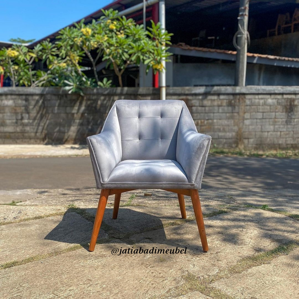 Kursi Sofa Single Minimalis Modern, Kursi Sofa Santai Retro