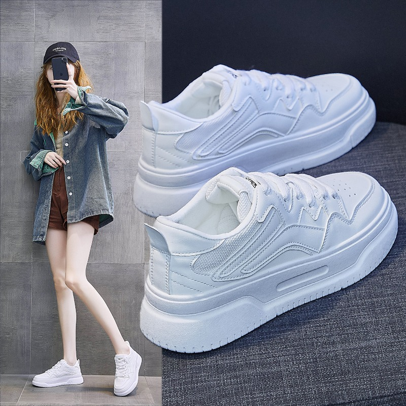 Sepatu Wanita Sneakers Putih Import Kasual Korea