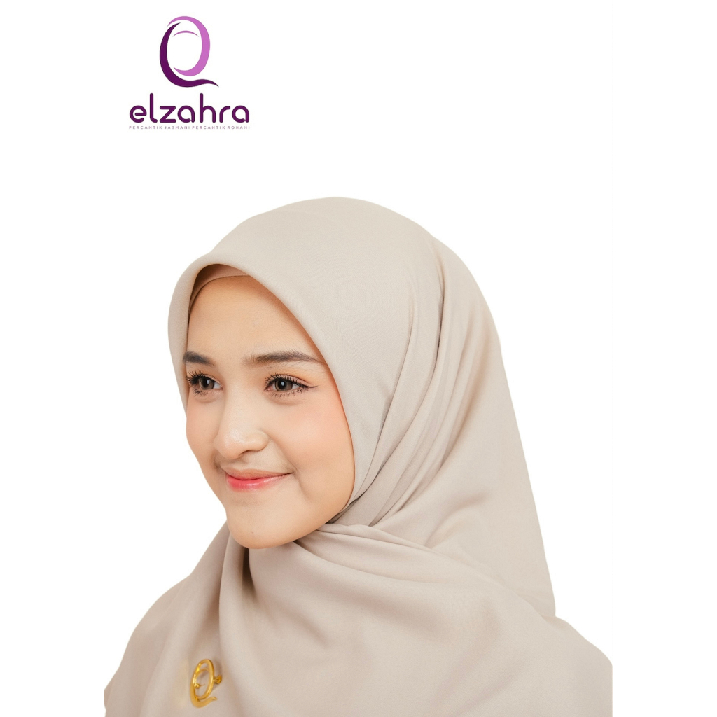 yut KERUDUNG Hijab Segi Empat Voal Premium Tebal Lasercut Terlaris Murah Polos ELZAHRA