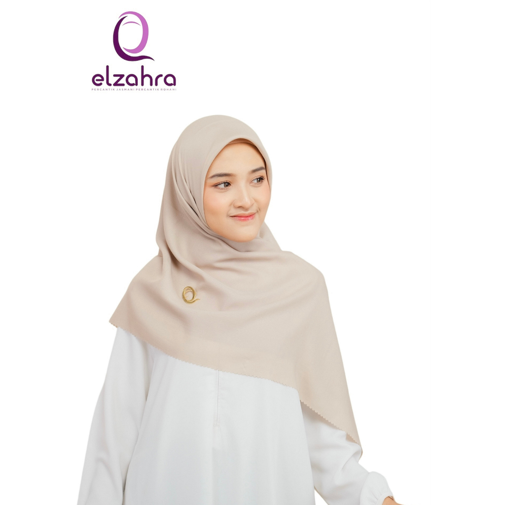 RB KERUDUNG Hijab Segi Empat Voal Premium Tebal Lasercut Terlaris Murah Polos ELZAHRA